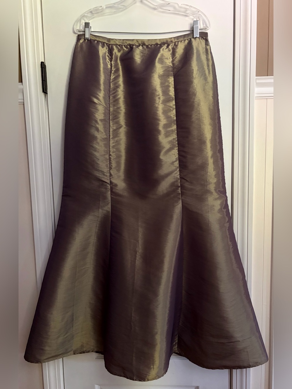 VNTG JR Nites Iridescent Mermaid Trumpet Spec Occasion Maxi Skirt Whimsigoth 14